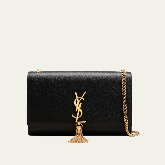 Saint Laurent Kate Medium Tassel YSL Wallet on Chain in Grained Leather - Picture 1 of 8